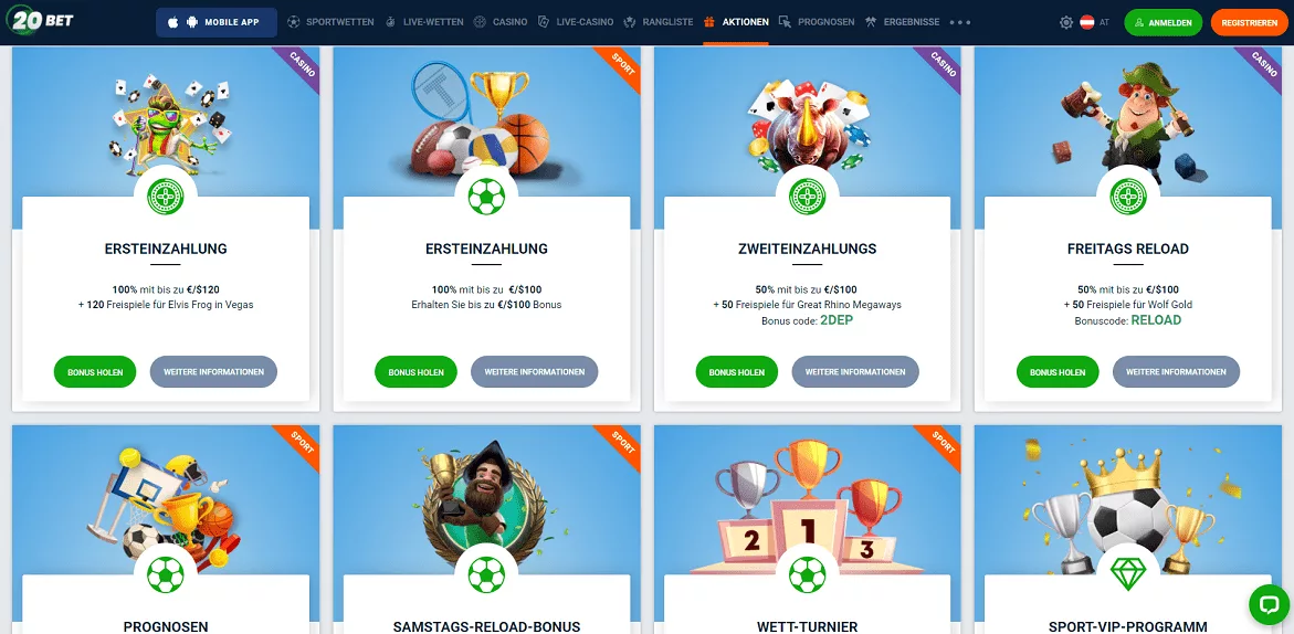 20bet casino angebote