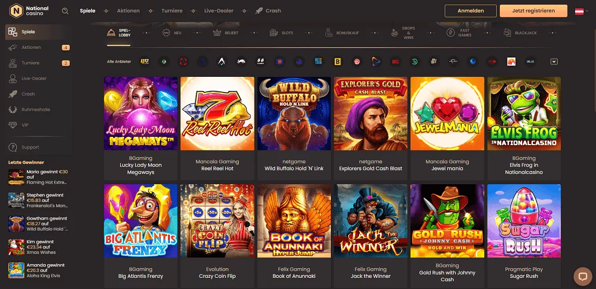 national casino beste spel